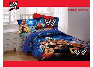 Eureka WWE Wrestling Champons Double Bed Comforter/ Padded Duvet With Free Pillowcase