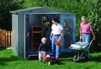 Shed Size 3: Europa Shed Size 3 (244cm x 156cm roof s - Dark Green