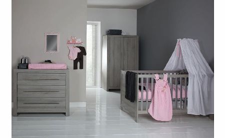 Europe Baby Vicenza Grey Cot Roomset