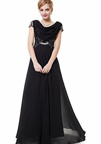 Ever-Pretty Ever Pretty Womens Embellished Evening Gown 18 UK Black