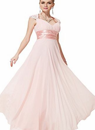 Ever-Pretty HE09672PK10, Pink, 10UK, Ever Pretty Chiffon Prom Gowns For Mother Women 09672