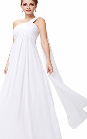 Ever-Pretty HE09816WH18, White, 18UK, Ever Pretty White Maxi Dresses UK Size 18 09816