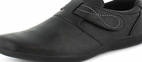 Ever So Soft Womens/Ladies Black Comfort Casual Shoes With Touch Fastening - Black - UK 5