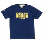 Mens USA T-Shirt Navy/Yellow