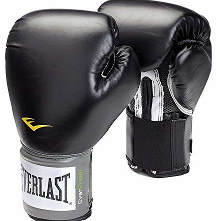 Everlast Velcro Pro Style Boxing Training Gloves - 14oz, Black