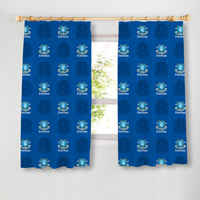 everton Border Crest 54inch Curtains.