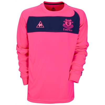 Le Coq Sportif 2010-11 Everton Long Sleeve Away Shirt (Kids)