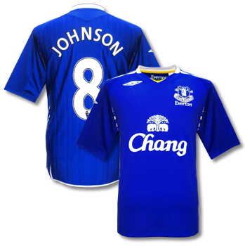 Umbro 07-08 Everton home (Johnson 8)