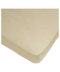 Everyday Ivory Percale Fitted Sheet - Double
