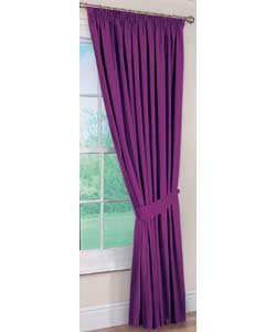 Everyday Lined Pencil Pleat Cassis Curtains -46