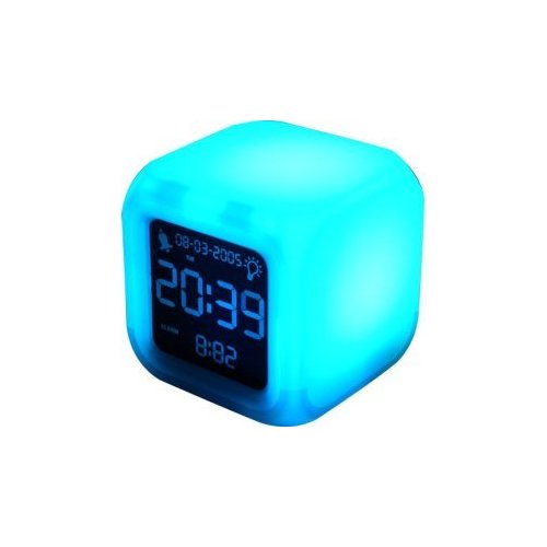 Aurora Colour Changing Alarm Clock with Mains Adapter