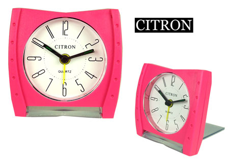 (CITRON) Small Pocket Alarm Clock (Pink)
