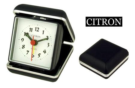 (Citron) Travel Alarm Clock (Black)