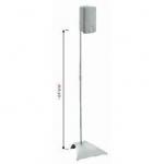 everythingplay VLS105 Satellite speaker floor stand silver (Pair)