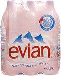 Evian Natural Still Mineral Water (6x1.5L) Cheapest in Tesco Today! On Offer