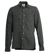 Black Oxford Linen Shirt
