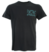 God Head Save Evisu Navy T-Shirt