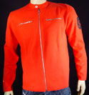 Evisu Mens Red Racing Genes Full Zip Cotton Mix Sweater
