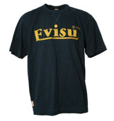 Navy T-Shirt with Sewn Logo