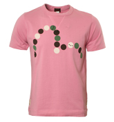 Pink T-Shirt with Printed Design