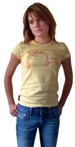 Evisu T Shirt - Yellow Button