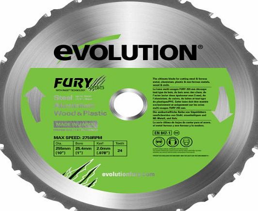 Evolution Fury Multipurpose Blade 255 mm