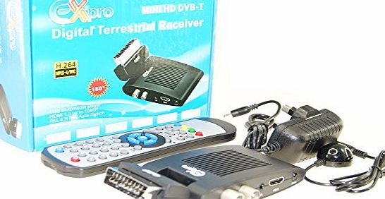 Ex-Pro HDMI Digital Freeview Receiver - HD 1080p - DVB-T Adapter with Record Function