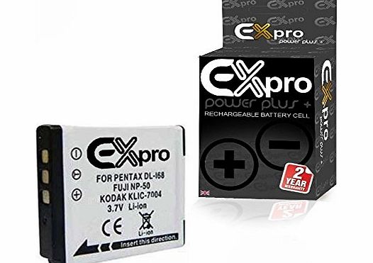 Ex-Pro High Power Plus  Lithium Ion Digital Camera Replacement Battery for Fujifilm FinePix NP-50