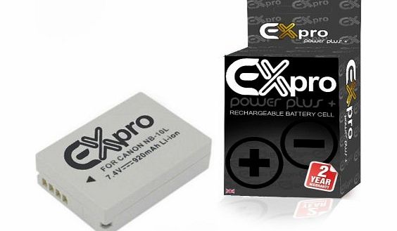 Ex-Pro Lithium Ion Digital Camera Replacement Battery for Canon PowerShot G1 X/G15/G16/SX40 HS/SX50 HS