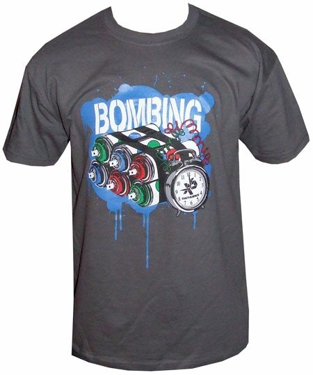 Bombing Charcoal Grey T-Shirt