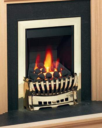 Slimline Coal Gas Fire with Remote