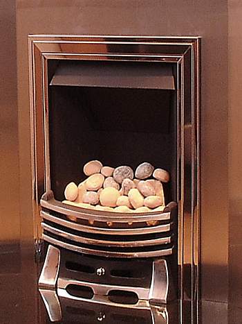 Slimline Pebble Gas Fire with Remote
