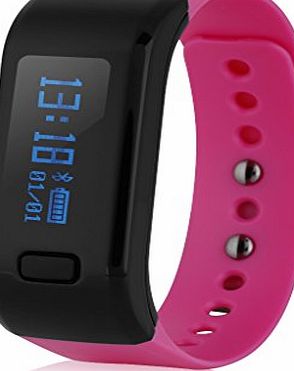 Excelvan Sports Bracelet OLED Smart Bracelet IP67 Water Resistant Bluetooth 4.0 Pedometer Tracking Calorie Health Wristband Sleep Monitor Call Reminder Remote Capture Smart Wristband for Android IOS P