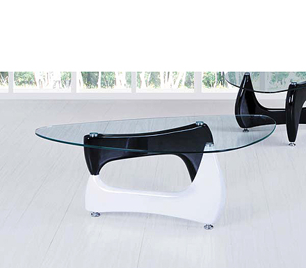 Quebec Black and White Coffee Table