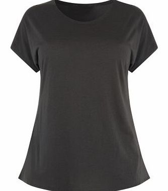Inspire Dark Grey Plain T-Shirt 3269605