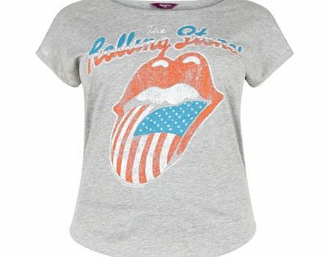 Inspire Grey Rolling Stones T-Shirt 3322218