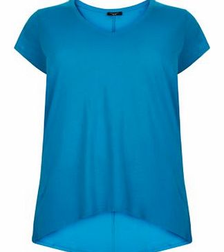 Inspire Turquoise Plain T-Shirt 3295168