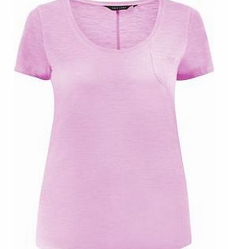 Lilac Basic Pocket T-Shirt 3228767