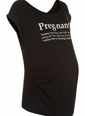 Maternity Black Pregnant Definition T-Shirt