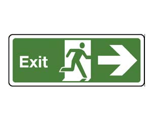 exit arrow right signs (pict)