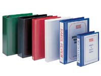 EXP A4 red 40mm four ring presentation binder,