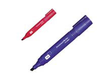 chisel tip permanent marker with red ink, EACH