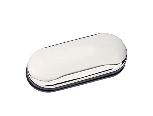 Chrome Glasses and Contact Lens Case with Mirror and Accessories, Spectacle Travel Case