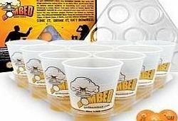 AMERICAN STYLE ULTIMATE BOMBED BEER PONG DRINKING GAME WITH 20 CUPS AND 3 BALLS - PUB PARTY FUN KIT INCLUDING THE OFFICIAL RULES