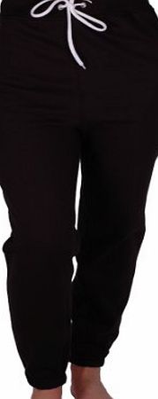 Eye Catch EyeCatch - Womens Casual Sports Gym Joggers Jogging Ladies Tracksuit Bottoms Black X-Large