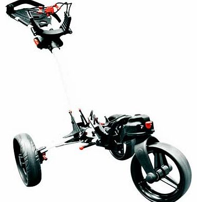 Compact Tri-Spin Golf Trolley - White