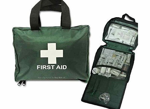 Ezy-Aid 105pcs Deluxe First Aid Kit Bag - CE Contents (Inc. Crepe, Ice Packs, Foil Blanket)