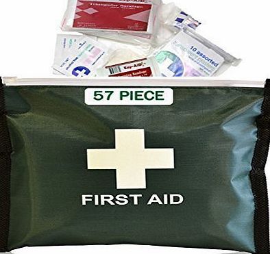 Ezy-Aid 57 Piece FIRST AID KIT - Home, Travel, Vehicle - CE Marked