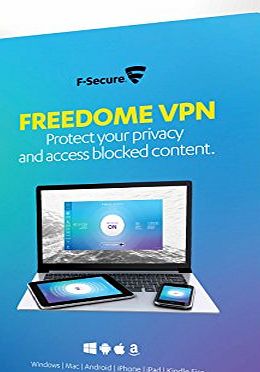 F-Secure Freedome VPN Online Privacy Protection Retail Box (1 Year, 3 Devices) (Mobile Only) (PC/Mac/Android)