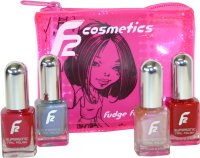 F2 Colour Cosmetics F2 Colour Nails Assorted Varnish Pack contains 4 for less than 1